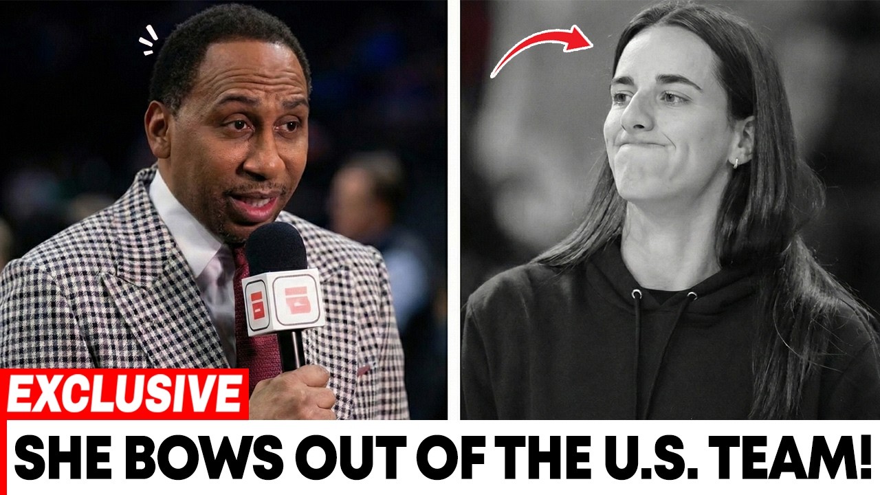 Stephen A. Smith JUST CONFIRM Caitlin Clark QUITS Team USA After Being Benched!