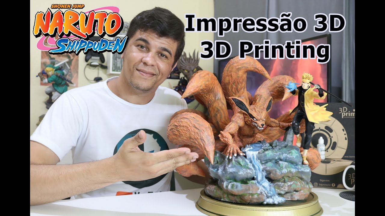 Imprimindo Naruto e kyuubi - impressão 3D - Ender 3 - Printing
