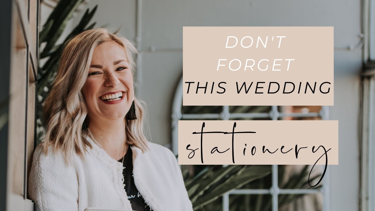 What On The Day Wedding Stationery Do I Need?