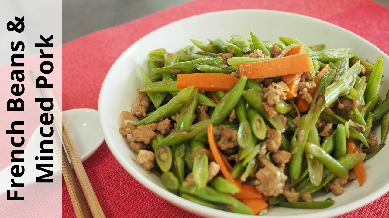 Delicious Stir-Fried French Beans With Minced Pork