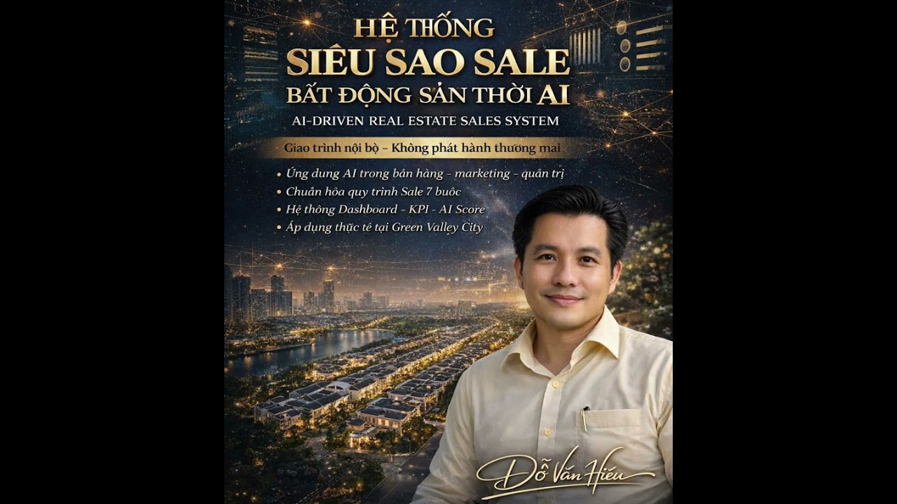 Giáo trình MBA mini Ứng dụng AI cho  Sale BĐS 2026: Không Dùng AI = Tự Loại Mình Khỏi Cuộc Chơi