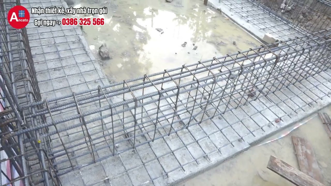 Hường dẫn chi tiết làm thép móng nhà phố 5 m x 15 m