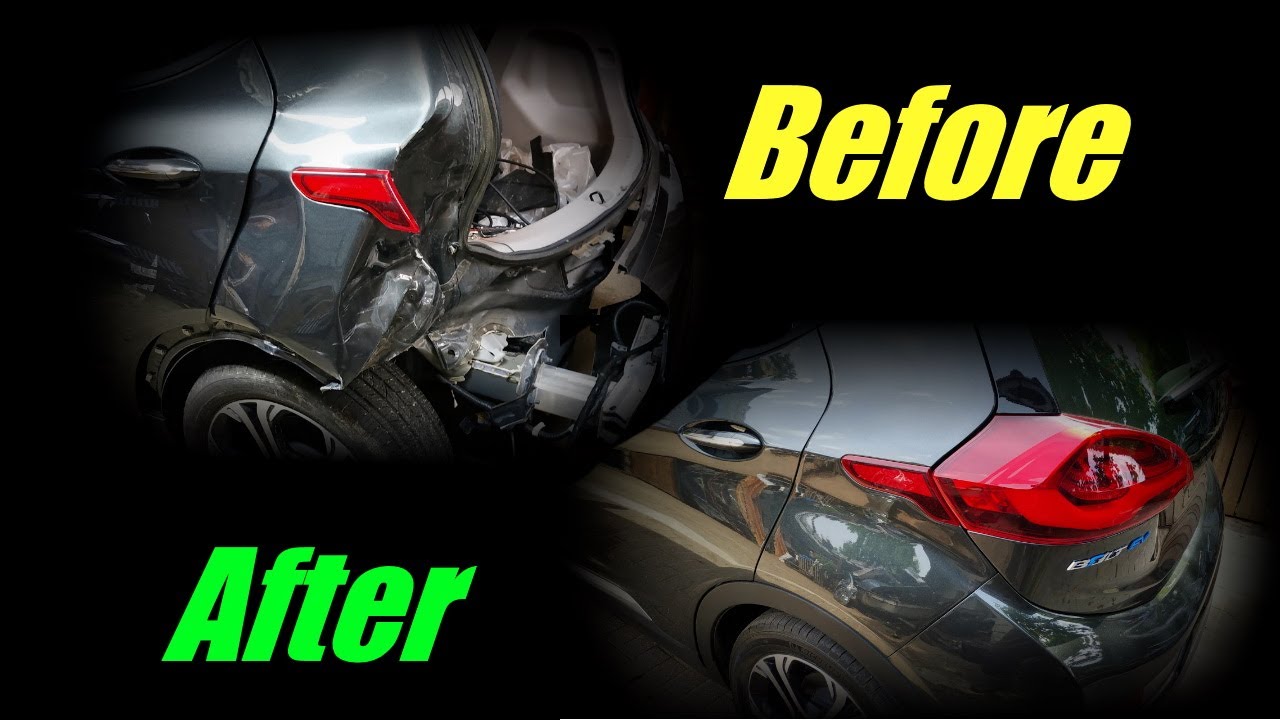 Rebuilding A Salvage Chevrolet Bolt in 15 minutes