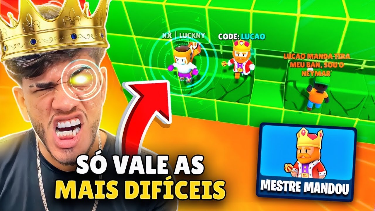 SEU MESTRE MANDOU NO STUMBLE GUYS - ELES TEM QUE FAZER AS BURLAS MAIS DIFÍCEIS QUE EU PEDIR