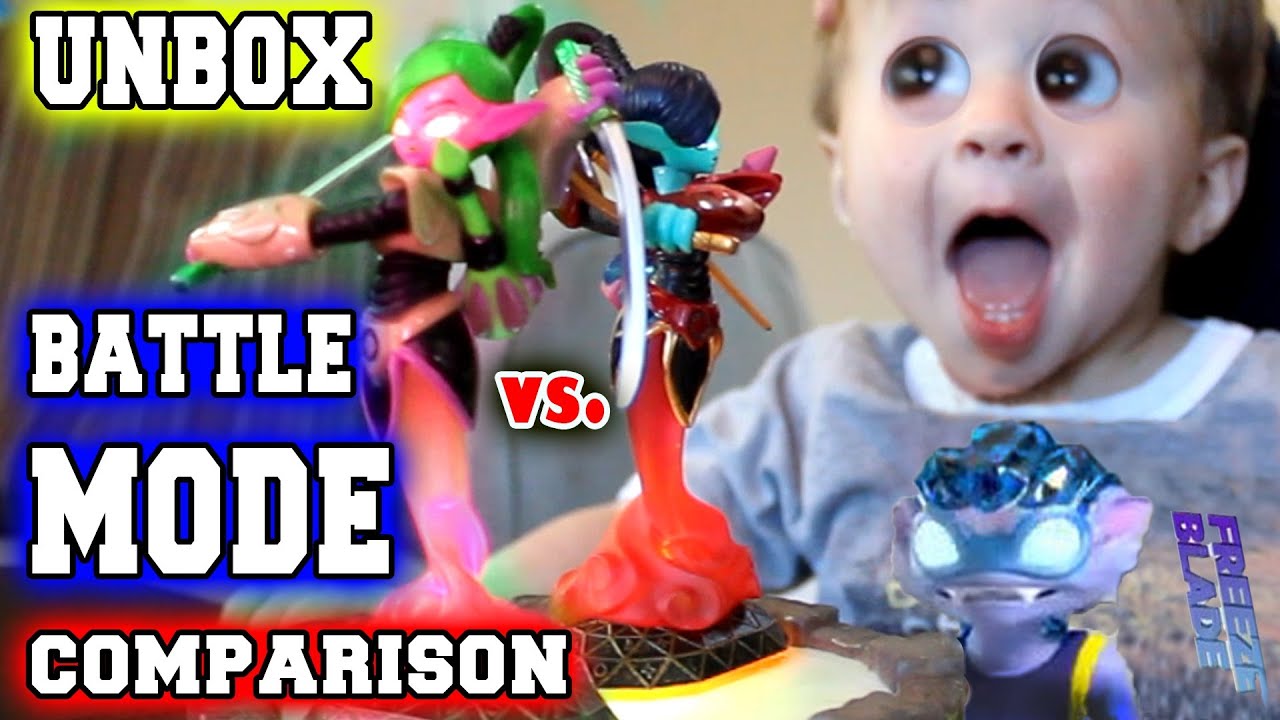 Scarlet Ninjini Battle Mode Comparison & V2 Unboxing (Skylanders Giants)