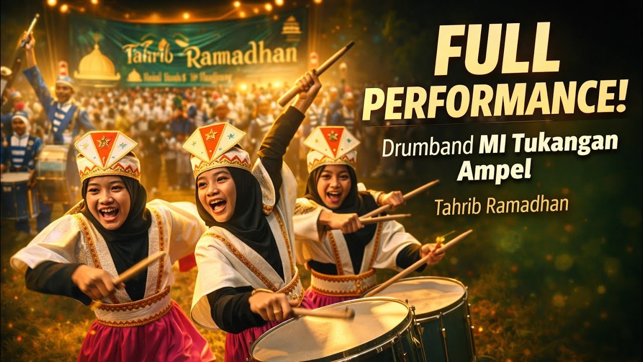 FULL PERFORMANCE! Drumband MI Tukangan Ampel Menggema di Tahrib Ramadhan