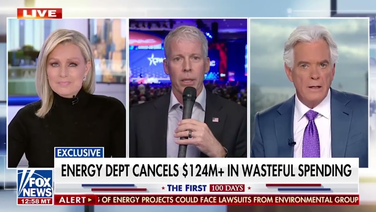 Secretary Wright joins FOX News's Sandra Smith & John Roberts - February 20th, 2025