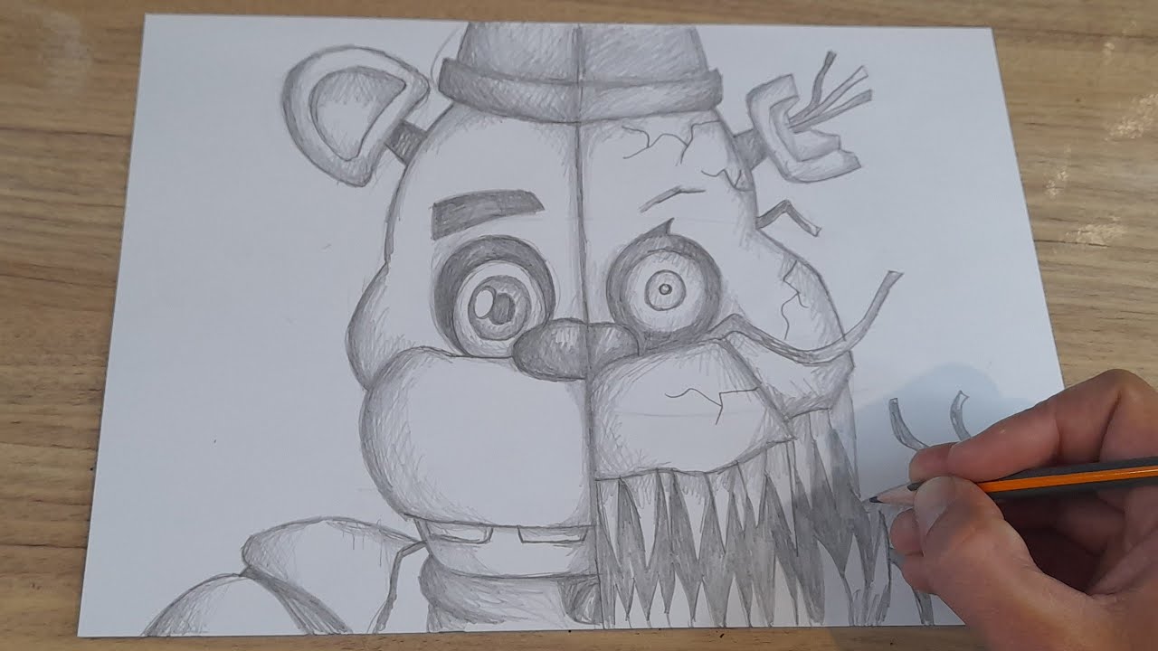 COMO DESENHAR FREDDY FNAF PASSO A PASSO