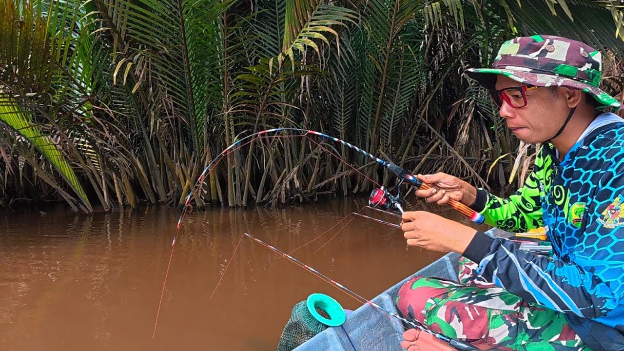 PERTAMA KALI MANCING UDANG DI SPOT INI, SANGAT PUAS DENGAN TARIKAN UDANG NYA