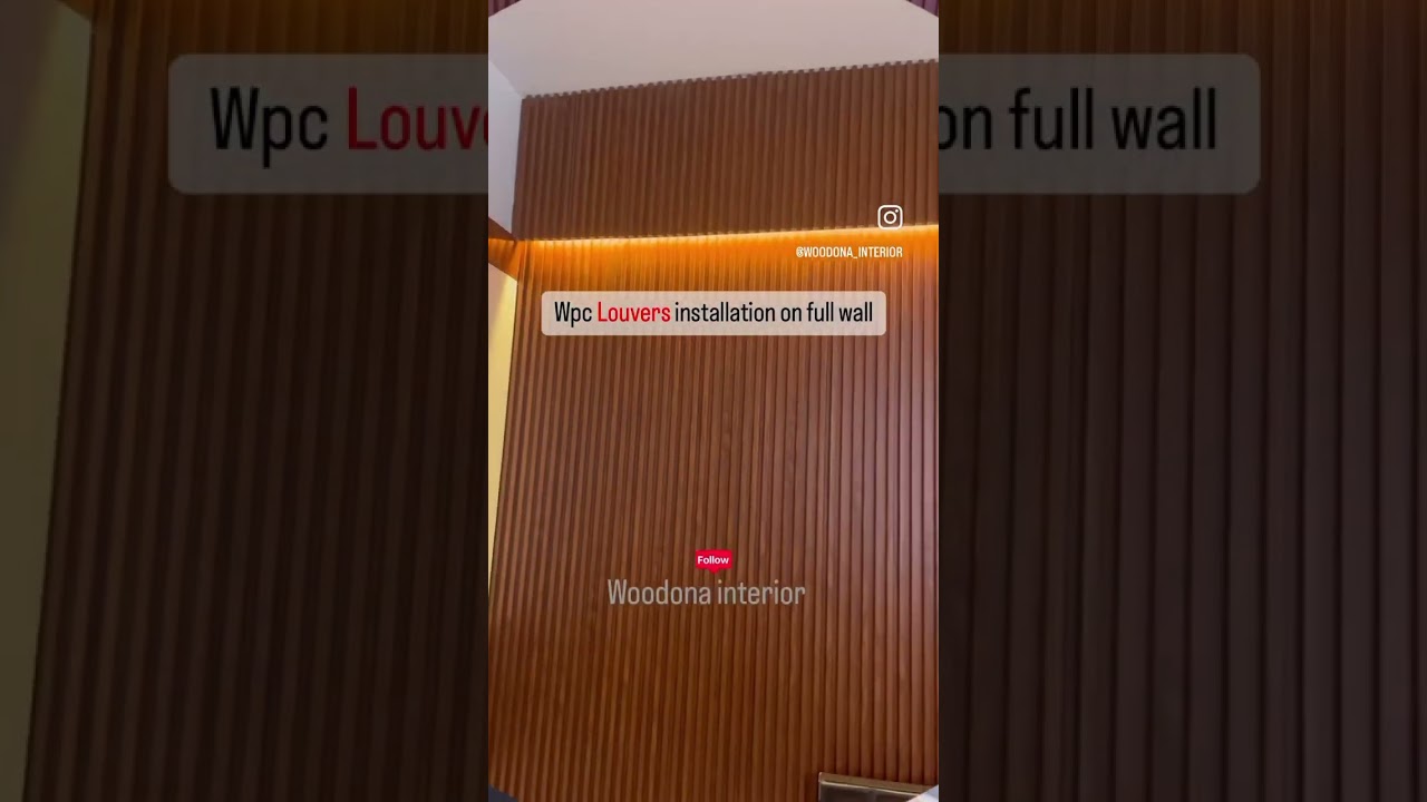 Full wall Louvers design for bedroom #bedroommakeover #bedroomdesignideas #louvers #roominterior