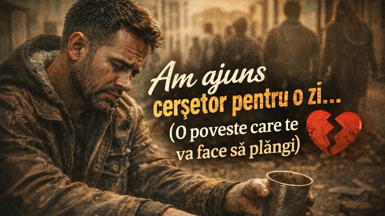 Azi cerșetor, ieri aveam totul… 💔 | Cerșetor pentru o zi