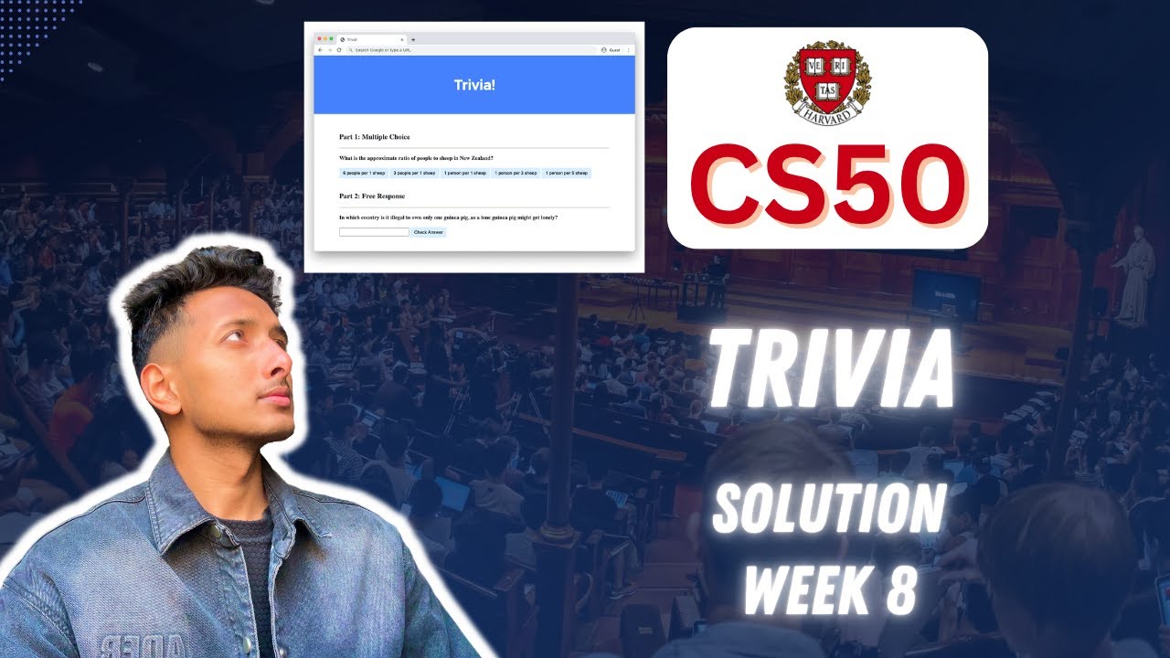CS50 PSet 8 - Trivia Walkthrough (Step by Step for Beginners)