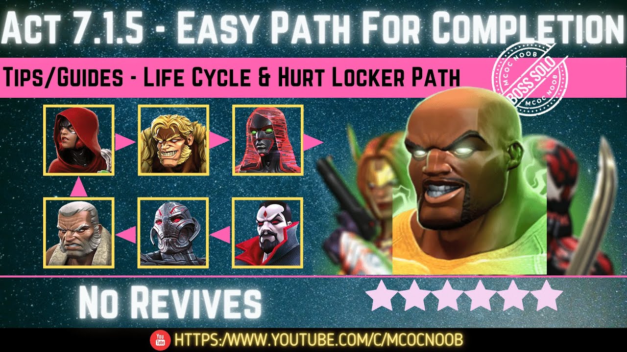 MCOC: Акт 7.1.5 &mdash; Лёгкий путь к завершению &mdash; Советы/Руководства &mdash; Без возрождений &mdash; Сюжетное зада...