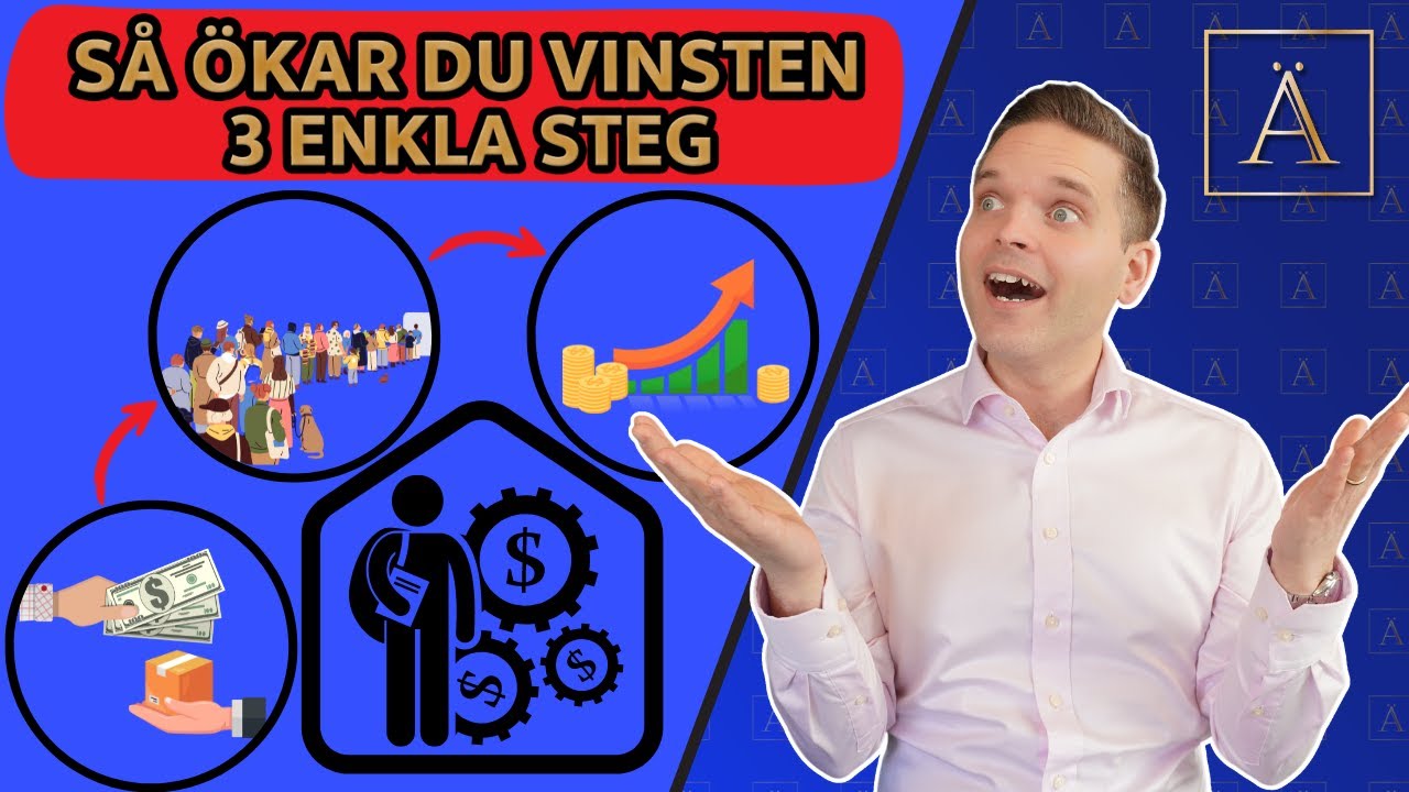 Så får du mer vinst i ditt företag - 3 enkla steg