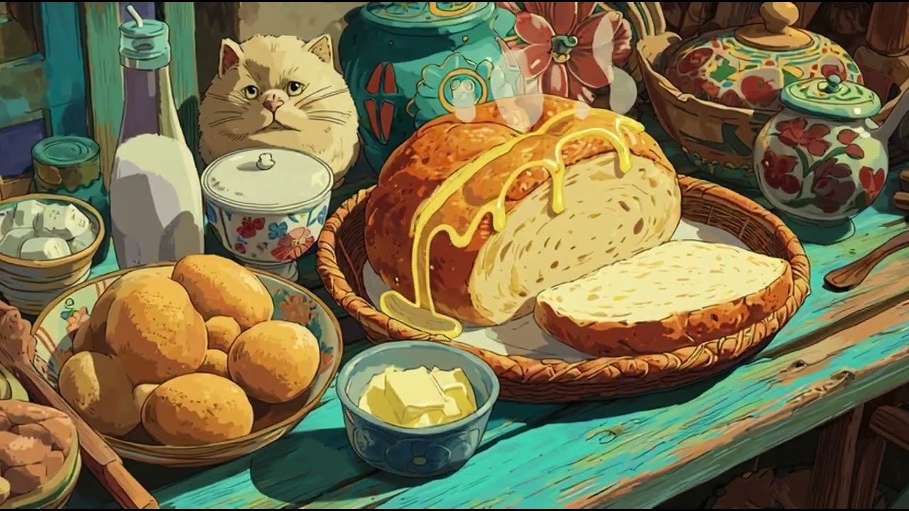 Warm Butter Bread & Soft Buns | Cozy Bakery 🍞✨”
