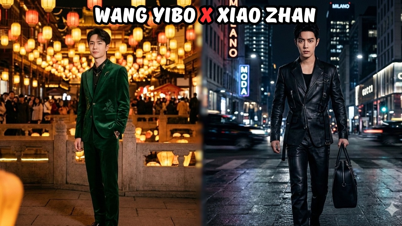 Green Suit vs Black Leather 🔥 Wang Yibo and Xiao Zhan Set Social Media on Fire!