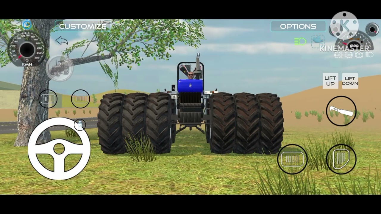 Swaraj 855 tractor John Deere tractor cartoon #drawing #dehatizoovilog #lion #tiger #funny #parvejkc