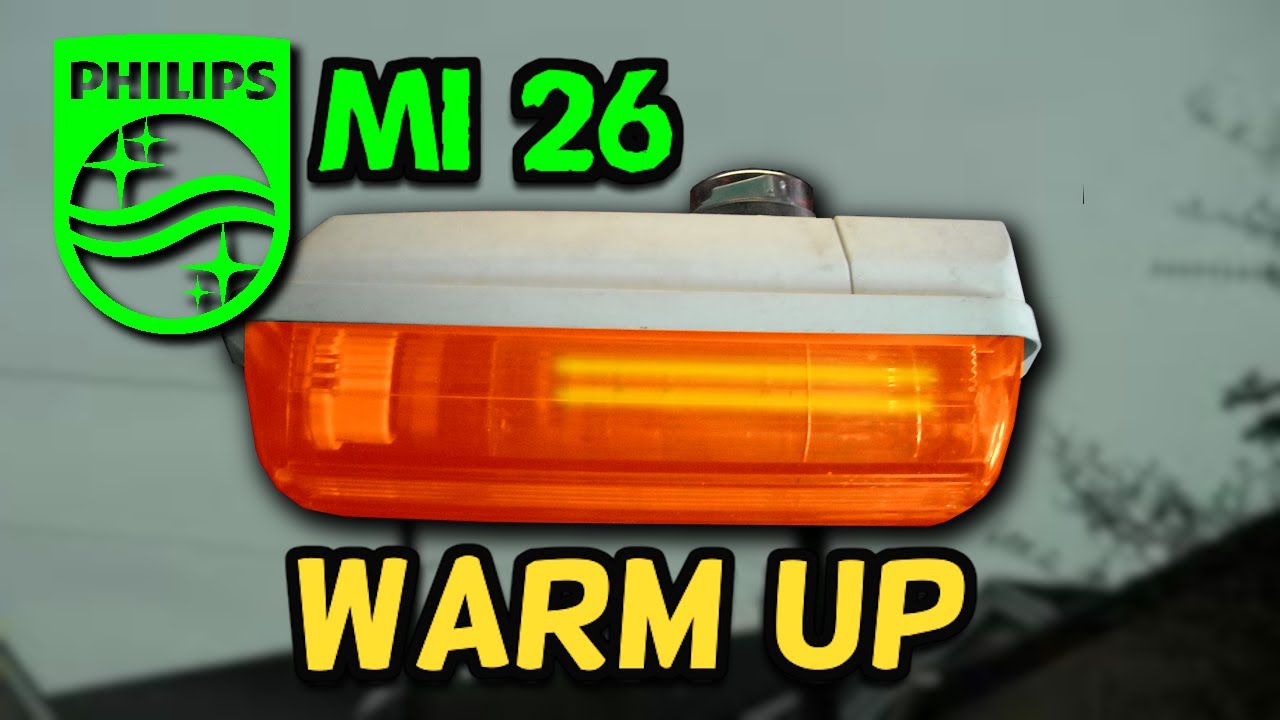 Philips MI 26 (26W SOX LPS) Street Light Lantern Warm Up!