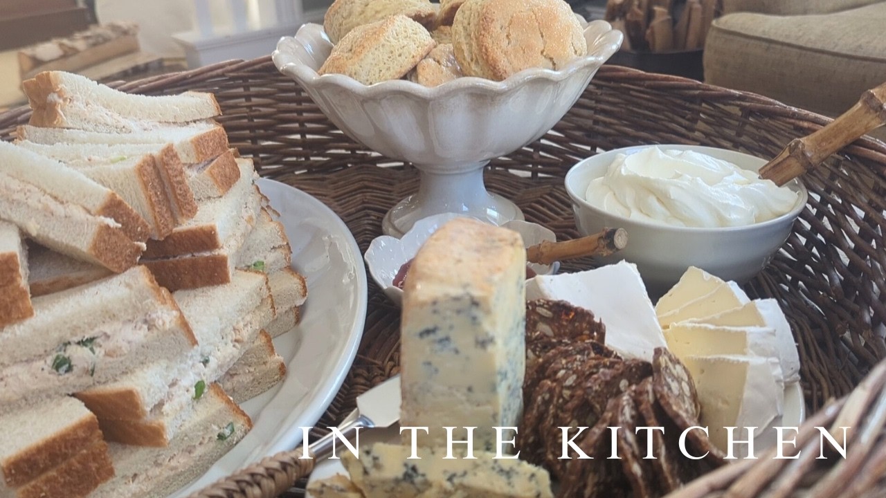 IN THE KITCHEN - February: Sunday Supper Tray, All Creatures, Cream Scones