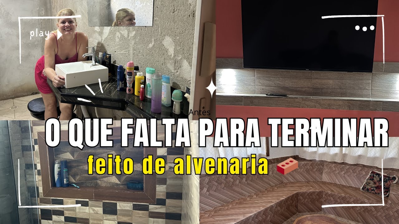 Olha Tudo Que Ainda Falta Terminar na Minha Casa de Alvenaria! 😱🏡