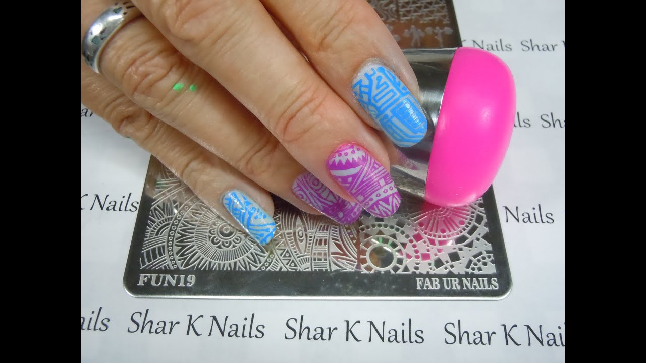 Stamping Share Fab Ur Nails SUPER LG Stamper & Plates  AMAZING !!!