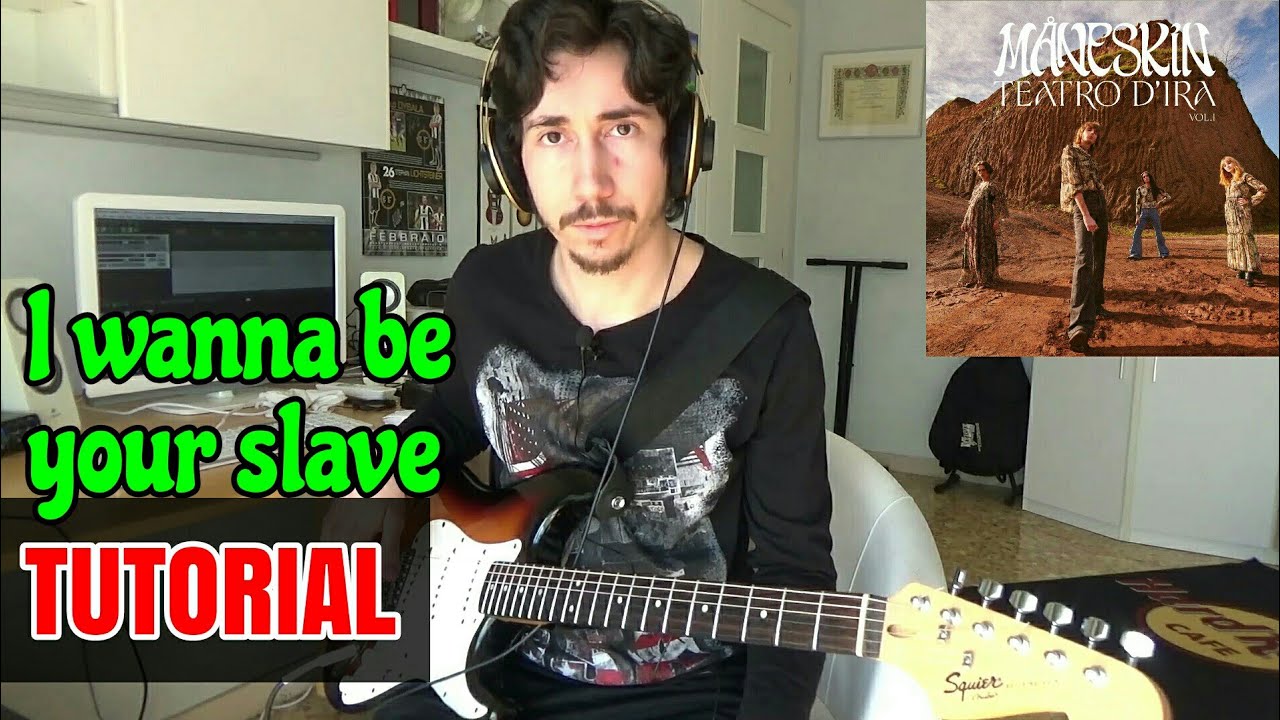 [SUB ENG]  Maneskin - I wanna be your slave (GUITAR TUTORIAL)