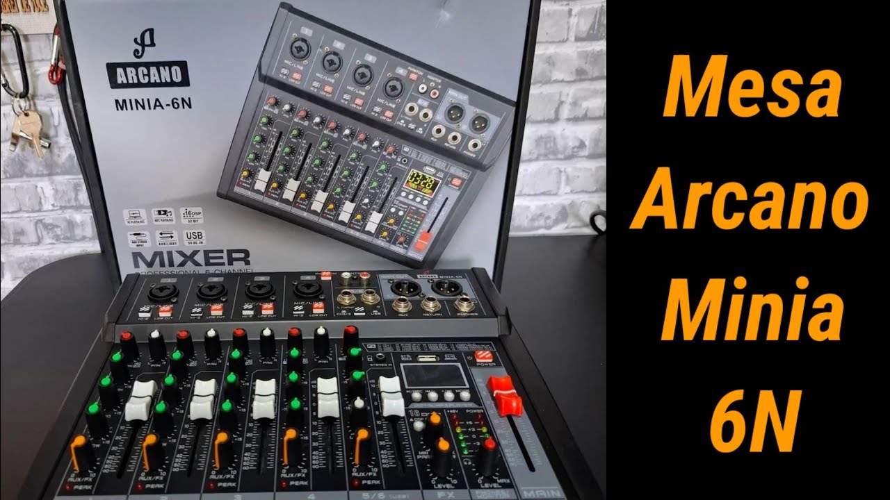 Unboxing+ Review - Mesa Arcano Minia 6N tutorial básico operar mesa de som analógica
