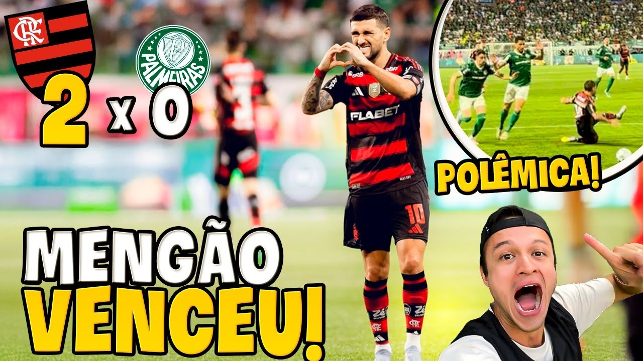FLAMENGO VENCE O PALMEIRAS COM PÊNALTI MUITO POLEMICO E MUITA CONFUSÃO! Flamengo x Palmeiras