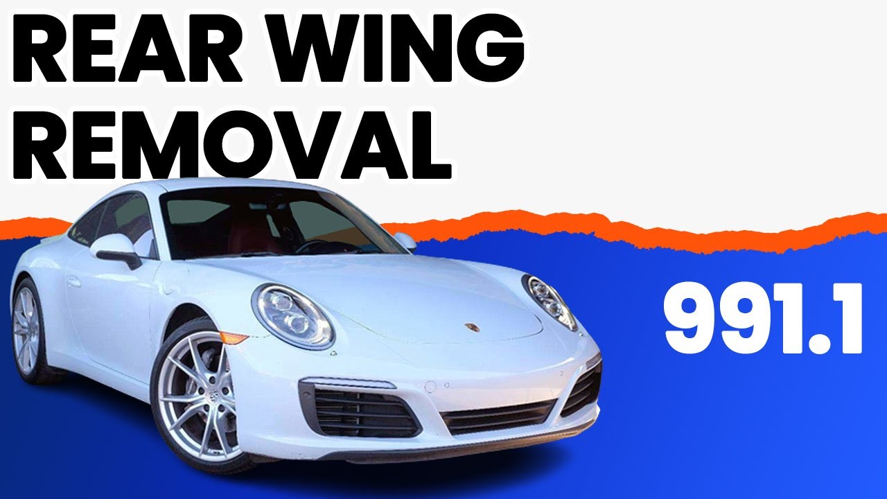 Porsche 991.1 Carrera Rear Wing Removal (2012- 2016)