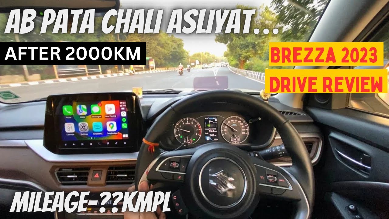 New Updated Brezza 2023 Drive Review After 2000Km | Brezza Automatic Drive | brezza zxi 2023 mileage