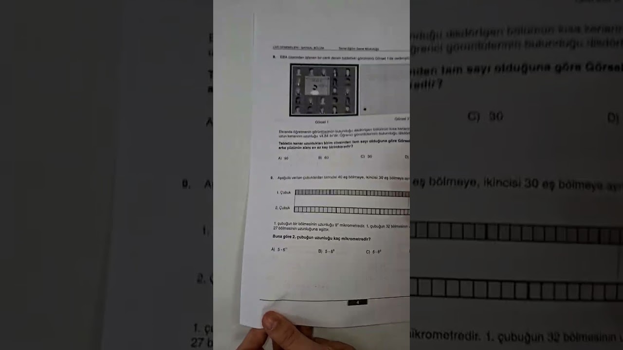 MEBİ 2 DENEMESİNİN Matematik Sorularının Çözümü 2.        #lgs     #maths  #youtubeshorts 