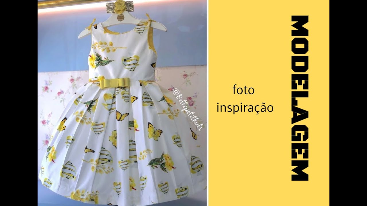 VESTIDO DE PREGAS INFANTIL