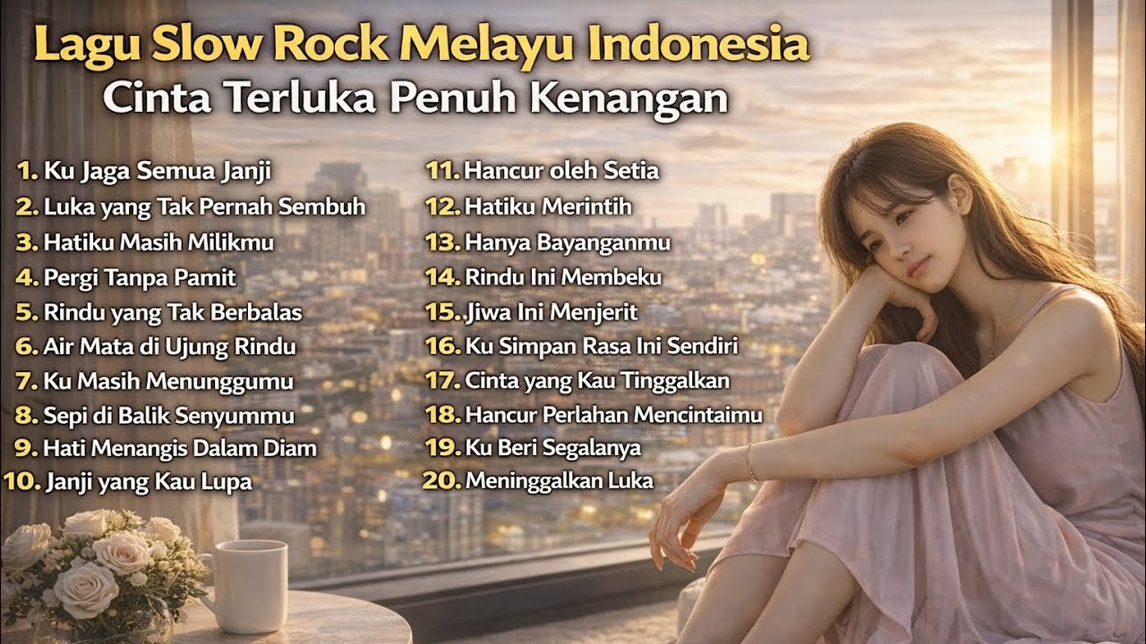 Lagu Slow Rock Melayu Indonesia Cinta Terluka Penuh Kenangan