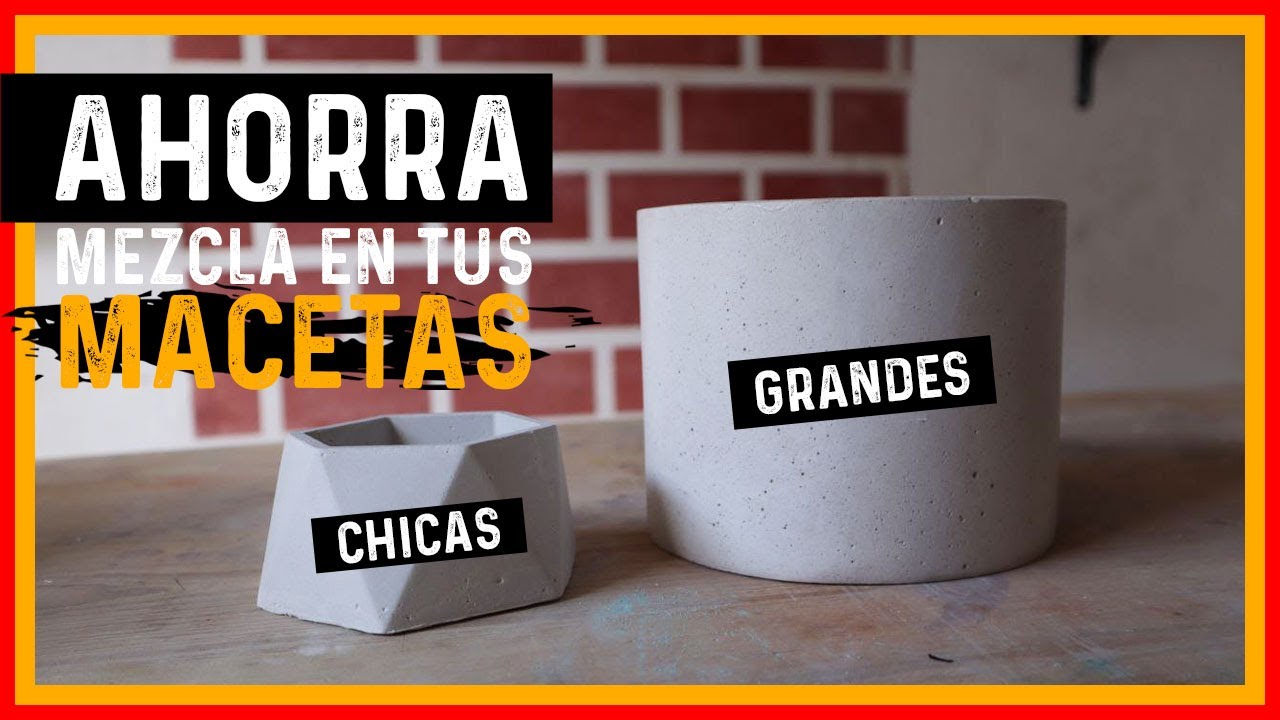 COMO CALCULAR LA MEZCLA para MACETAS DE CEMENTO Y YESO METODO FACIL. 👌