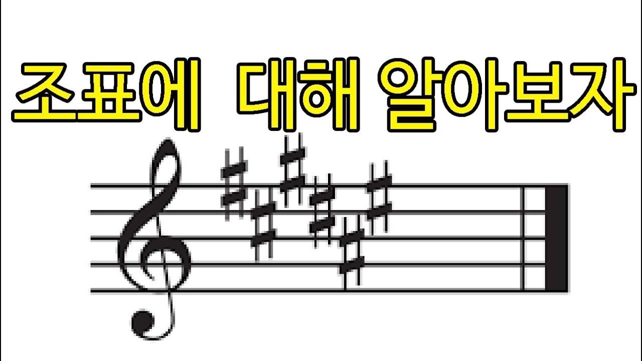 [ 음악의 기초 ] 악보의 조표는 무엇인가? 왜 필요한가? 스케일 연습에 필수