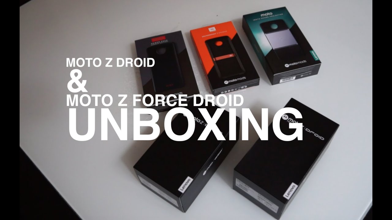Moto Z DROID / Moto Z Force DROID Unboxing and Tour!