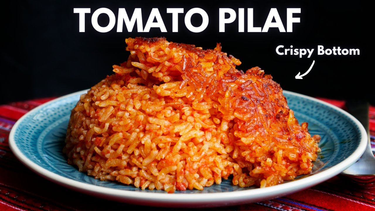 Domatesli Pilav, Crispy Bottom Turkish Tomato Rice Pilaf