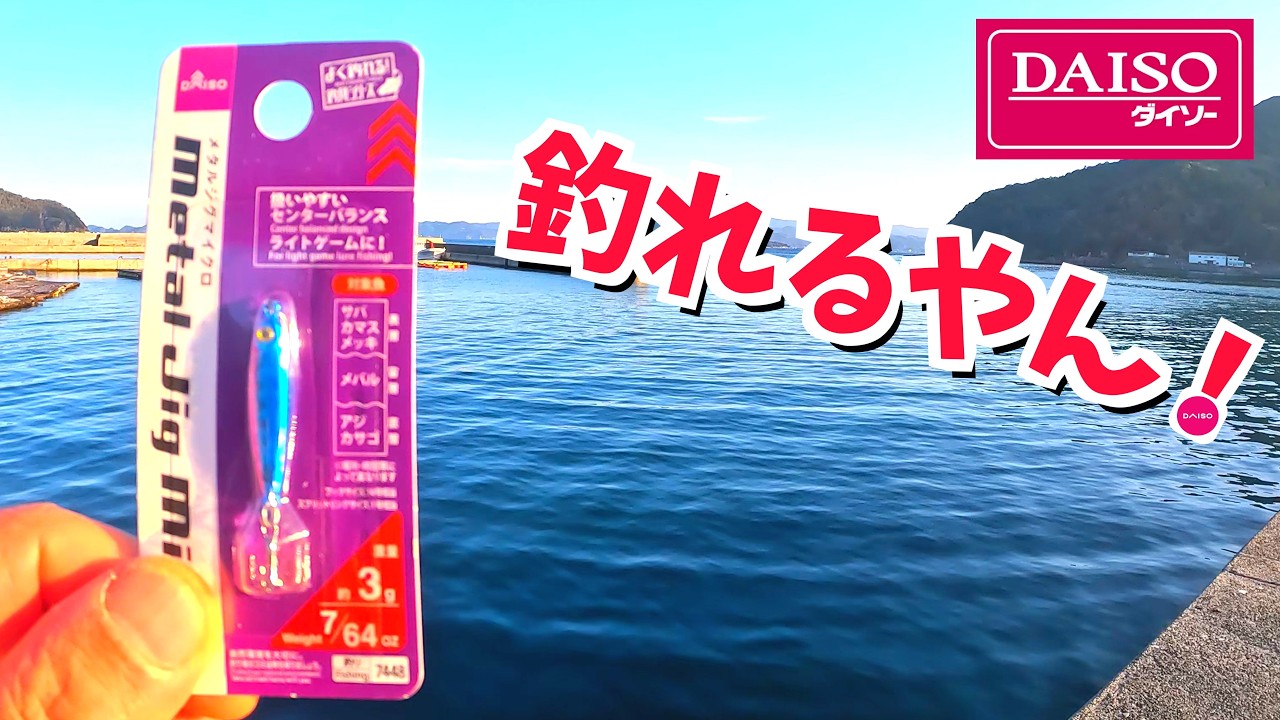 ダイソーマイクロジグなんか釣れへんやろ！&rarr;予想外な結果に