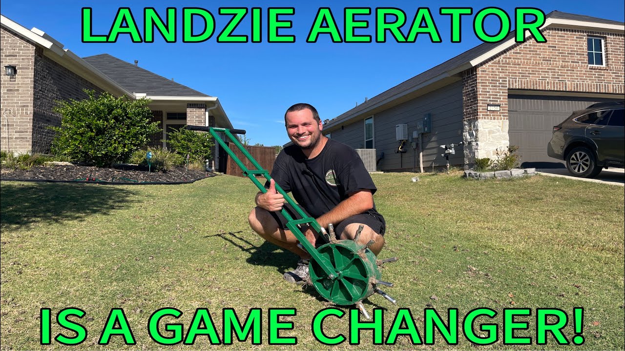 Using the all new Landzie aerator! This is a game changer!
