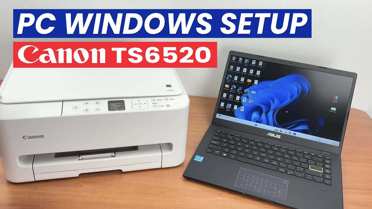 Как подключить ПК к принтеру Canon TS6520 + печать и сканирование