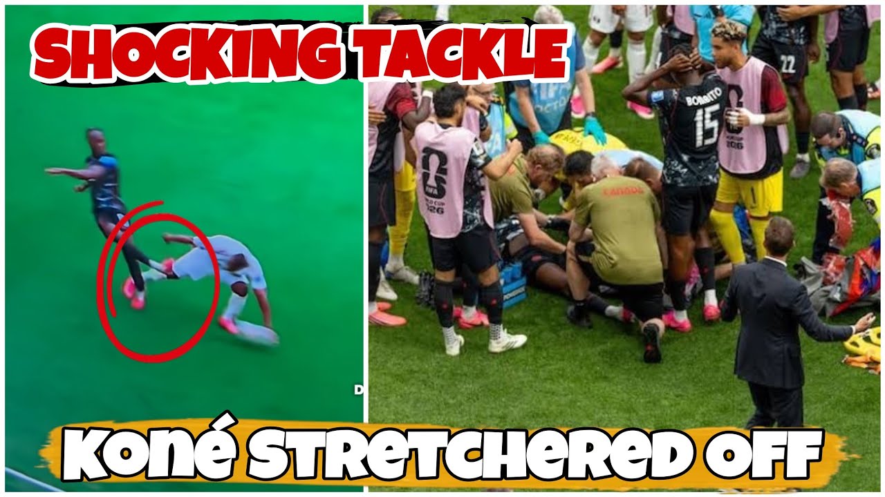 Canada's Isma&euml;l Kon&eacute; Exits World Cup Game on Stretcher with Broken Leg Injury During World Cup