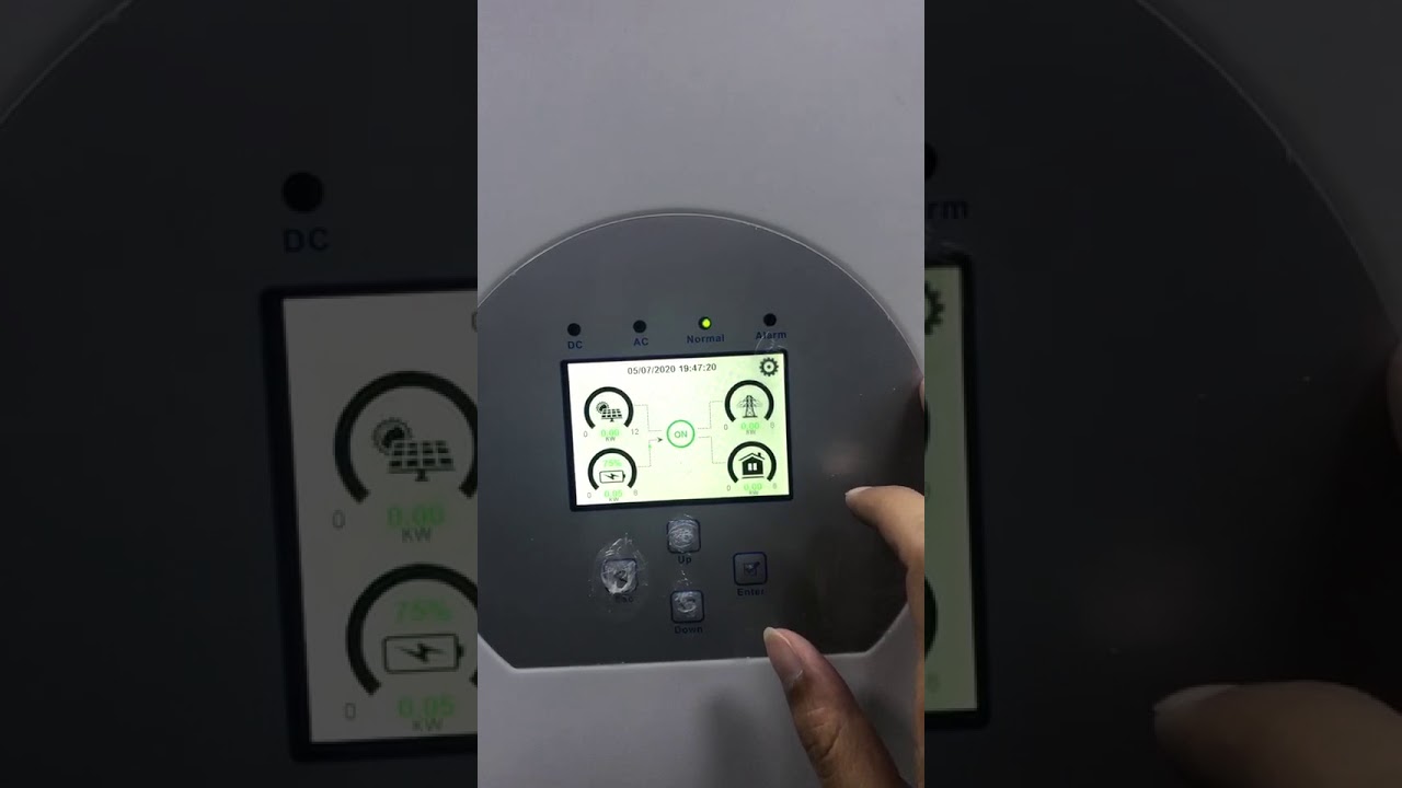 Deye hybrid inverter charges battery with diesel generator