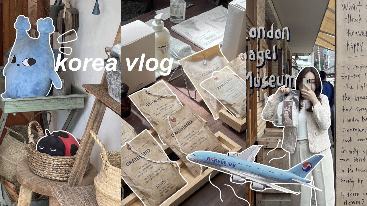 korea vlog 🛫 shopping at hongdae, ghibli cafe, bukchon hanok village, olive young haul