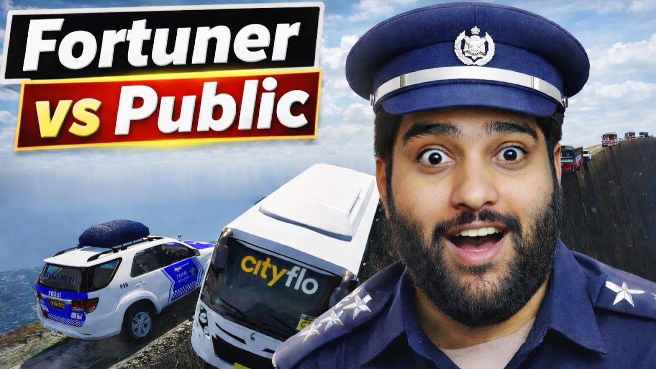 🔴 POLICE 👮 Fortuner V/S Public  #shortsfeed #shortslive #shorts #ets2 #live