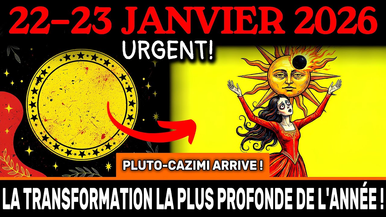 URGENT ! PLUTO-CAZIMI APPROCHE ! 22-23 jan – la transformation la PLUS PROFONDE de l'année arrive !