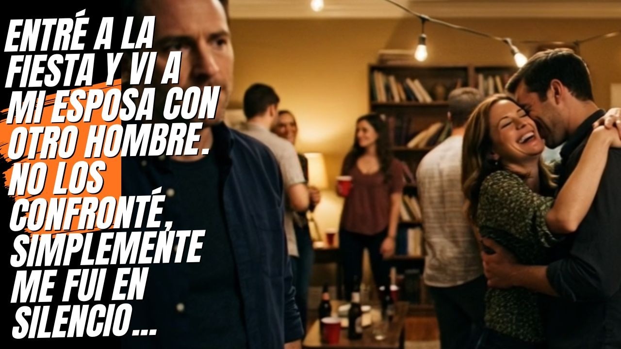En la fiesta, vi a mi esposa con otra persona. No armé una escena…