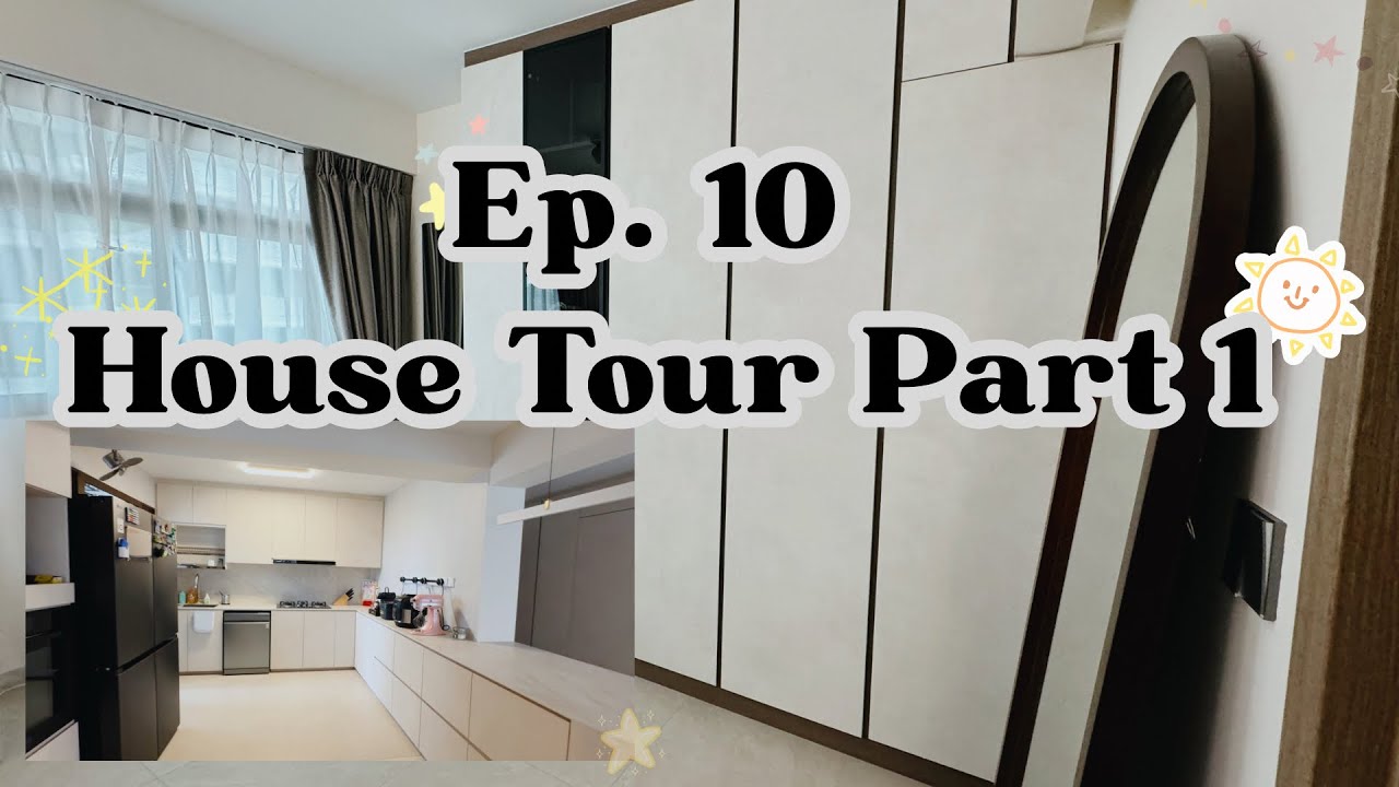 Inside our Humble Dream Home! House Tour Part 1 (Kitchen+Common Room) | HDB BTO Reno Progress Ep 10