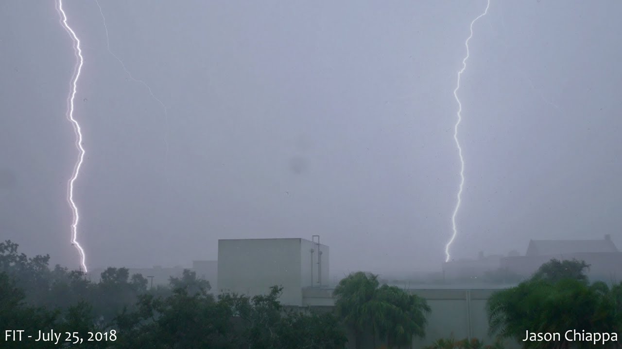 Wicked FL Thunderstorm (Florida Tech - 7/25/2018)