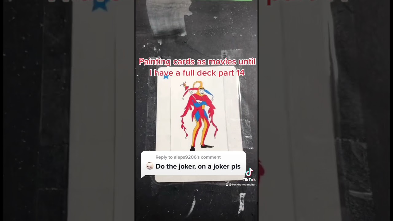 Painting cards as movies until I have a full deck part 14