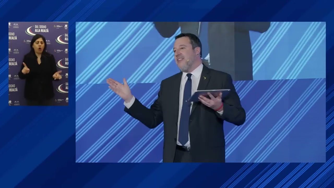 MATTEO SALVINI INTERVIENE ALL'EVENTO-MOSTRA: “DAL SOGNO ALLA REALTÀ. L'ITALIA AL CENTRO DEL MONDO